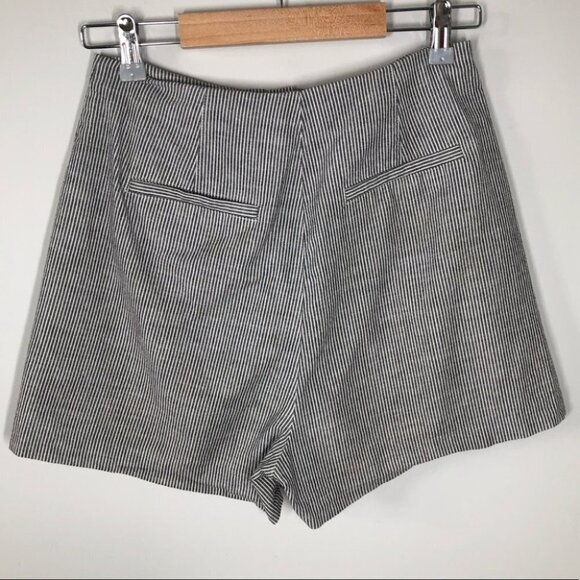 FRANK and Oak Striped Organic  Cotton Shorts Size 4 - Picture 6 of 6